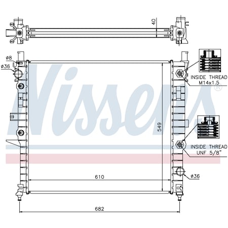 Nissens Radiator,62788A